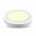 LED prisadený kruhový panel TWIN LED 18+3 W denná biela